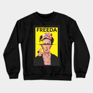 Freeda in Yellow Crewneck Sweatshirt